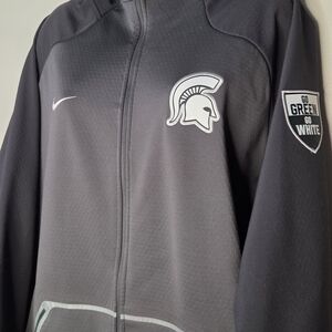 Nike Michigan State Spartans Tech Fleece Hoodie Men's XL Full Zip Jacket MSU.